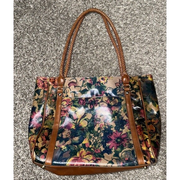 Patricia Nash Floral The Cameley leather tote and Alina in Rainforest print - Picture 2 of 9